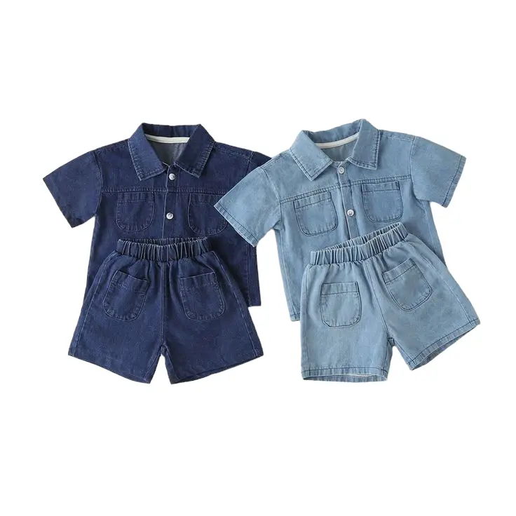 Setelan Anak Laki-Laki Model Set Kemeja Jeans J53 1 - 5 Tahun