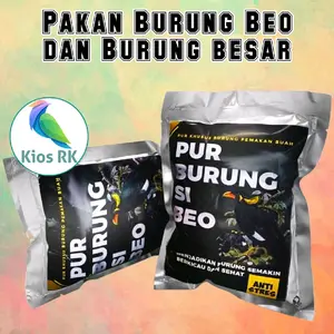 Kios RK Pur Burung Si BEO 300 gram Pakan Burung Besar & Beo Anti Stres untuk Burung Anda