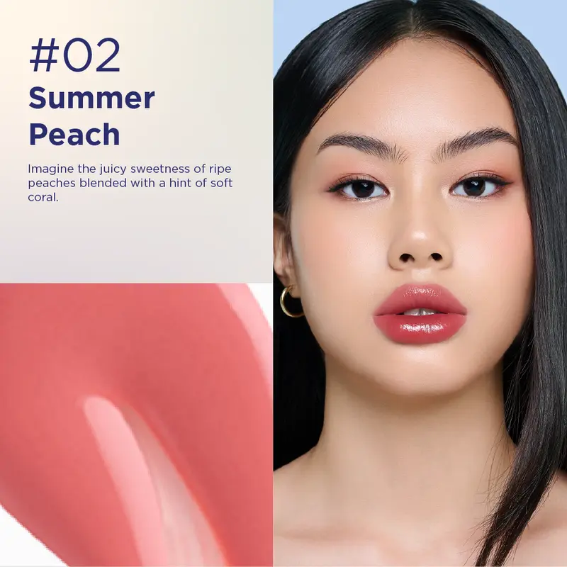 Rabbit Habit Water Stain #02 Summer Peach - Liptint Pink Tahan Lama dengan Finish Dewy 1