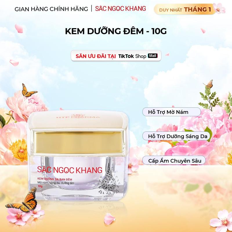 Kem Dưỡng Ẩm Hỗ Trợ Dưỡng Sáng Da Sắc Ngọc Khang 10G Nhập Khẩu Nhật Bản - Hỗ trợ Cải thiện Vấn Đề Nám Sạm Tàn Nhang Lão Hóa Da Dưỡng Ẩm Da Skincare Chăm Sóc Da Nữ