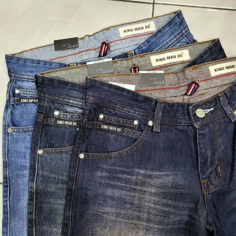 KING MAN 86 Celana Pendek Pria Jeans Distro Skinny Polos Terbaru Bahan Tidak Melar 7
