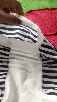 Product Review of kemeja linen premium wanita terbaru atasan wanita terbaru  wanita import Kain Salur Kemeja garis garis atasan wanita dewasa tunik salur from ❣**︎ 0