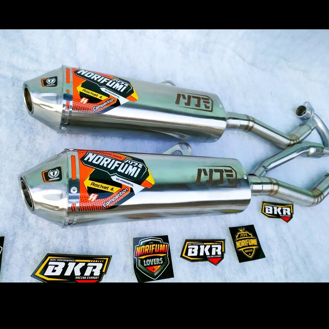 KNALPOT NORIFUMI ROCKET 4 COMPETISI CRF 150 KLX-DTRACKER 150 WR 155 Foto Motorcycle Foto Motorcycle Kendaraan Slincer Tabung