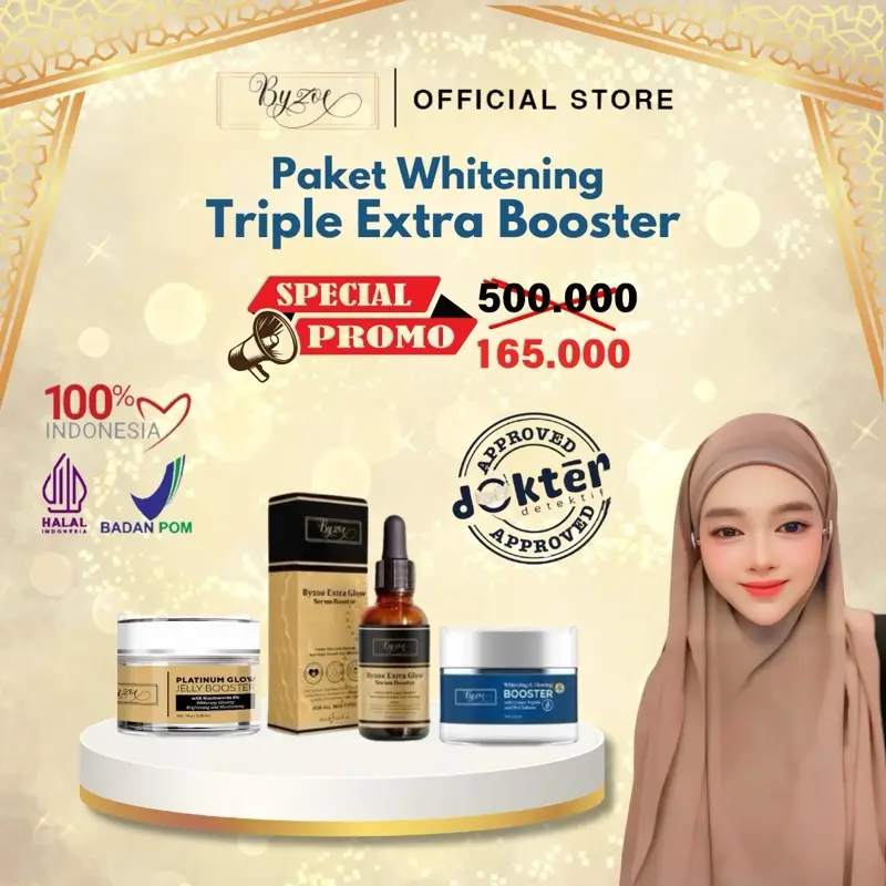[DOKTIF APPROVED] Byzoe Paket Triple Ekstra Booster Free Deo Spray