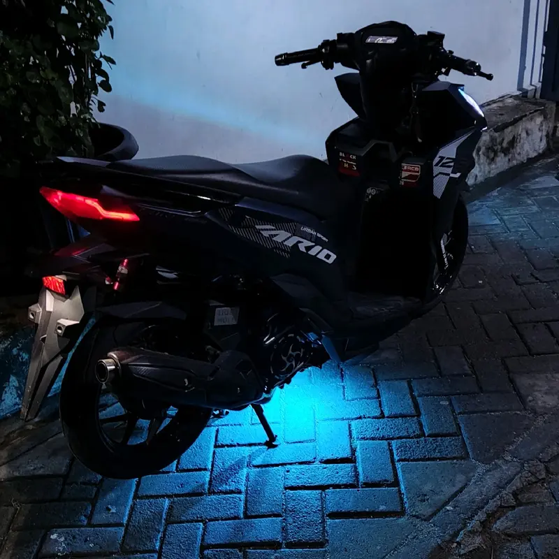 Paket lampu led kolong motor, lampu led 9 titik 2