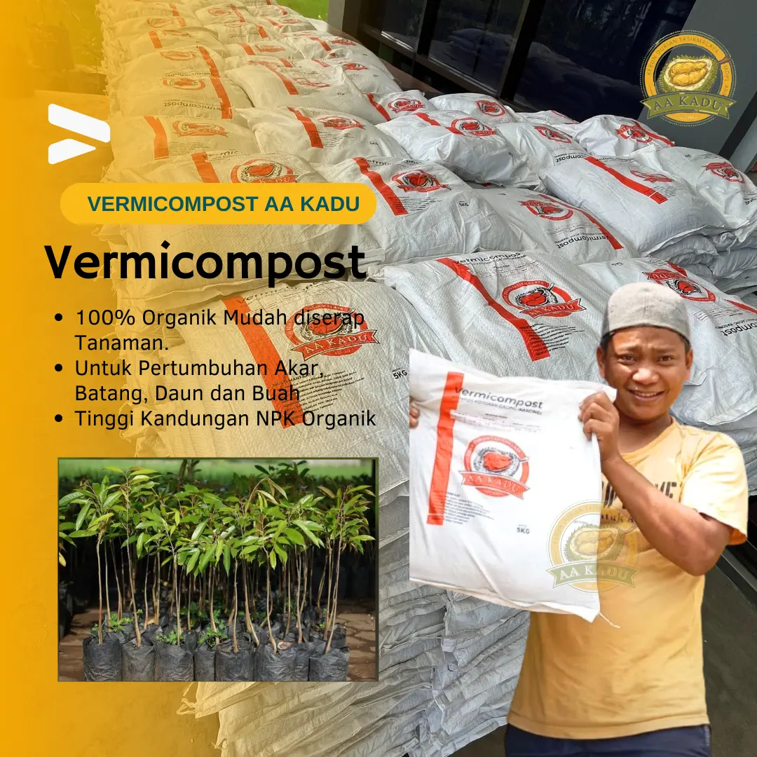 5 Kg - Vermicompost KASCING 100% Organik Premium Mudah di Serap Tanaman Untuk Pertumbuhan akar,batang daun dan buah