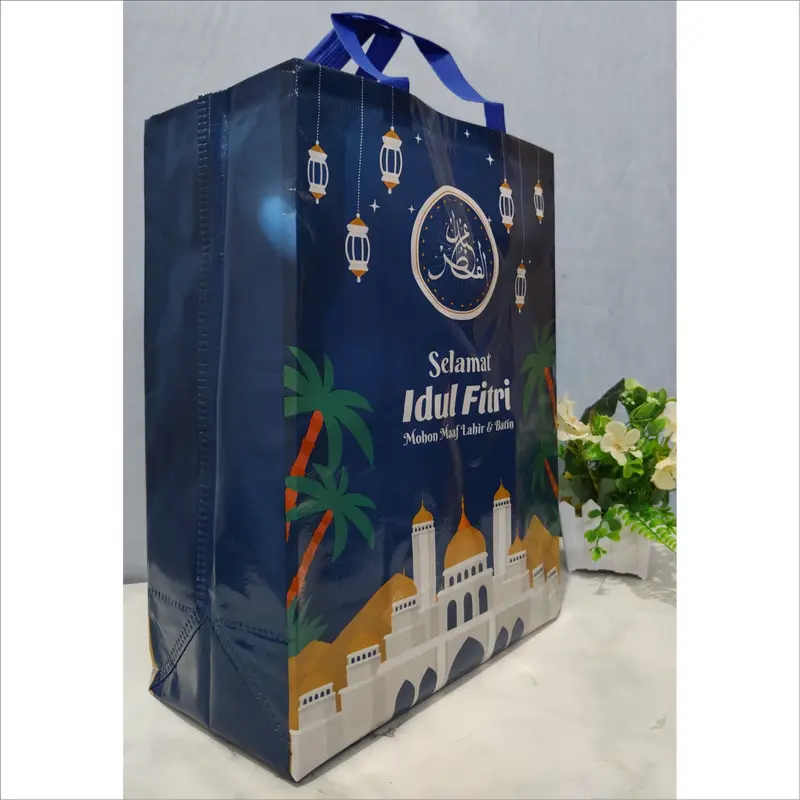 TAS IDUL FITRI LAMINASI 1 LUSINI,TAS GOODIE BAG,TAS LEBARAN MURAH,TAS HAMPERS, TAS BELANJA WANITA 3