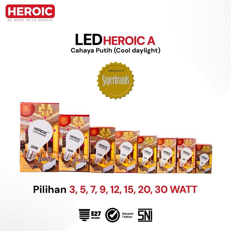 Product Introduction of Lampu Heroic LED A / Bohlam LED Lampu Hemat Energi SNI Putih 1