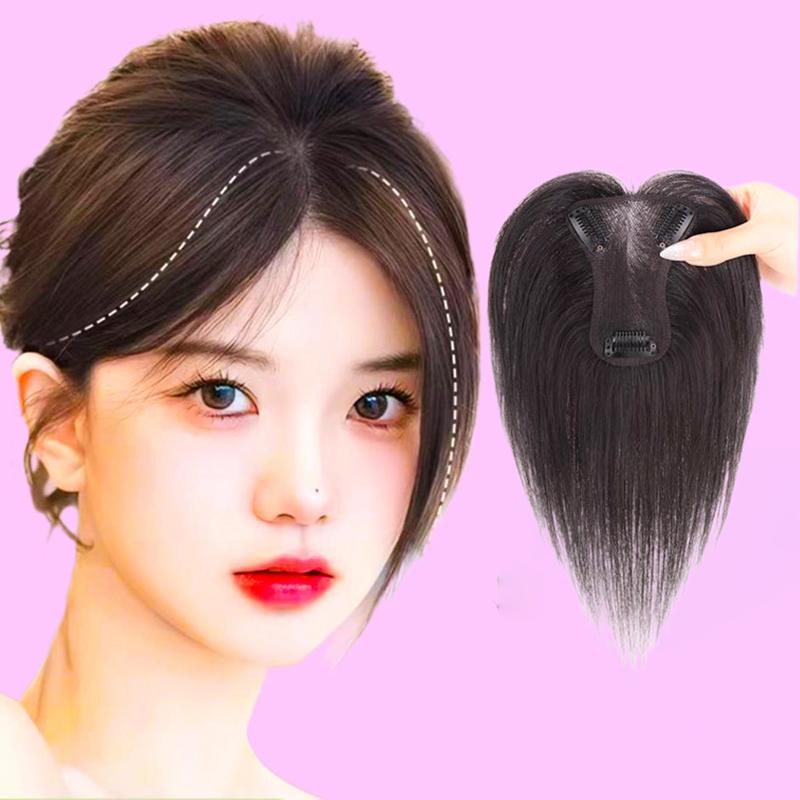 Kẹp tóc mái che hói phủ bạc siêu lưới có thể điều chỉnh ngôi - Tóc giả che hói mái bay hàng siêu đẹp Women Wig