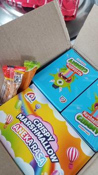 Product Review of Paket 2box+[free 1box], Marshmallow Gummy&Crispy isi 90pcs from r**n 1