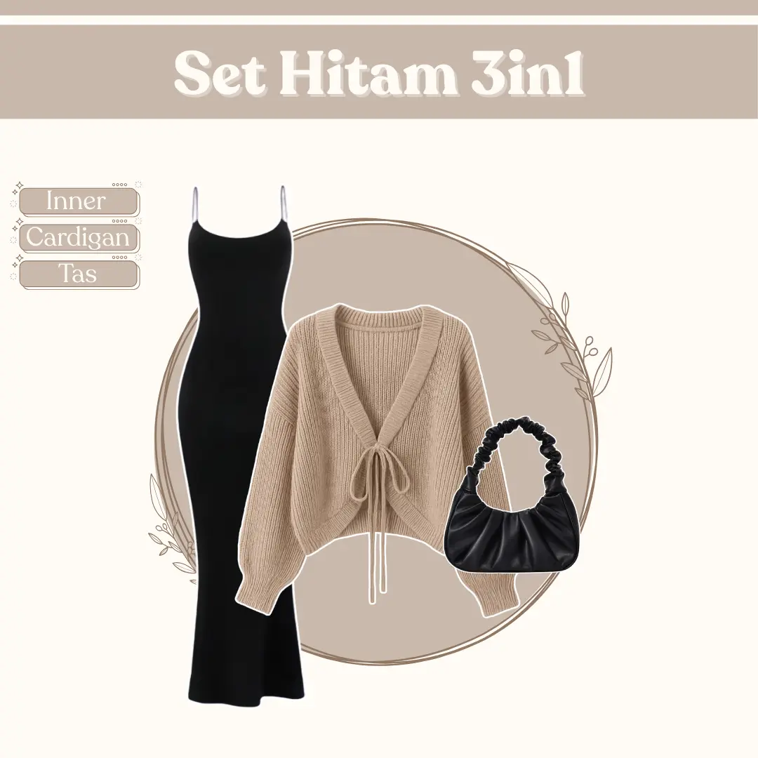 Set Hitam 3in1