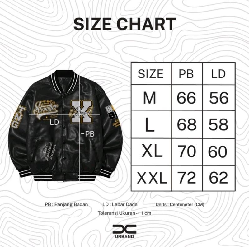 Product Introduction of X urband absolute jaket kulit sintetis varsity unisex Bomber university lets fight stronger Gudang jaket store 0