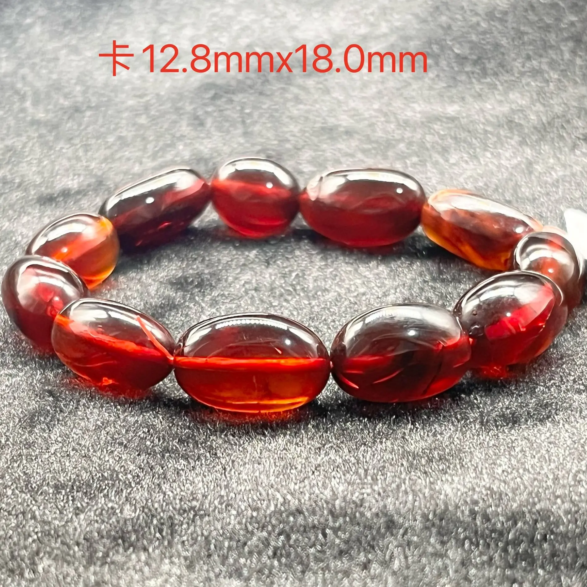 Golden brown accompanying amber bracelet, single circle amber bracelet, unisex, simple gift, the best choice