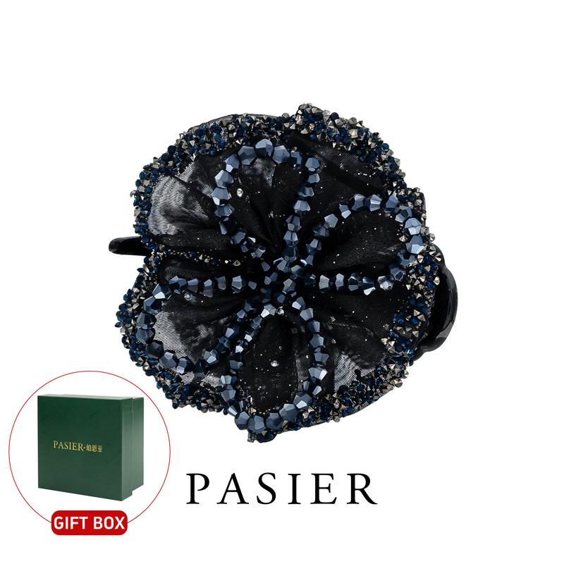  Kẹp Tóc Hoa Hồng Đen PASIER Dành Cho Phụ Nữ Kẹp Tóc Hoa Buộc Lãng Mạn Phong Cách Mới Với Cảm Giác Sang Trọng Trang Trí Tóc Kẹp Móng Tay Updo FB1274 