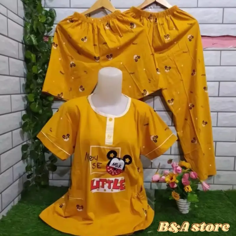 Terbaru Terlaris // Baju Tidur Piyama 3 in 1 Import Cewek Pajamas Kekinian // Baju Tidur Wanita Motif Nyaman coquette 1