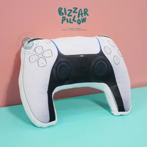 Bizzarpillow Bantal Bentuk Stik PS5 Unik size M Kain Yelvo | Hadiah | Dekorasi Unik BZ146
