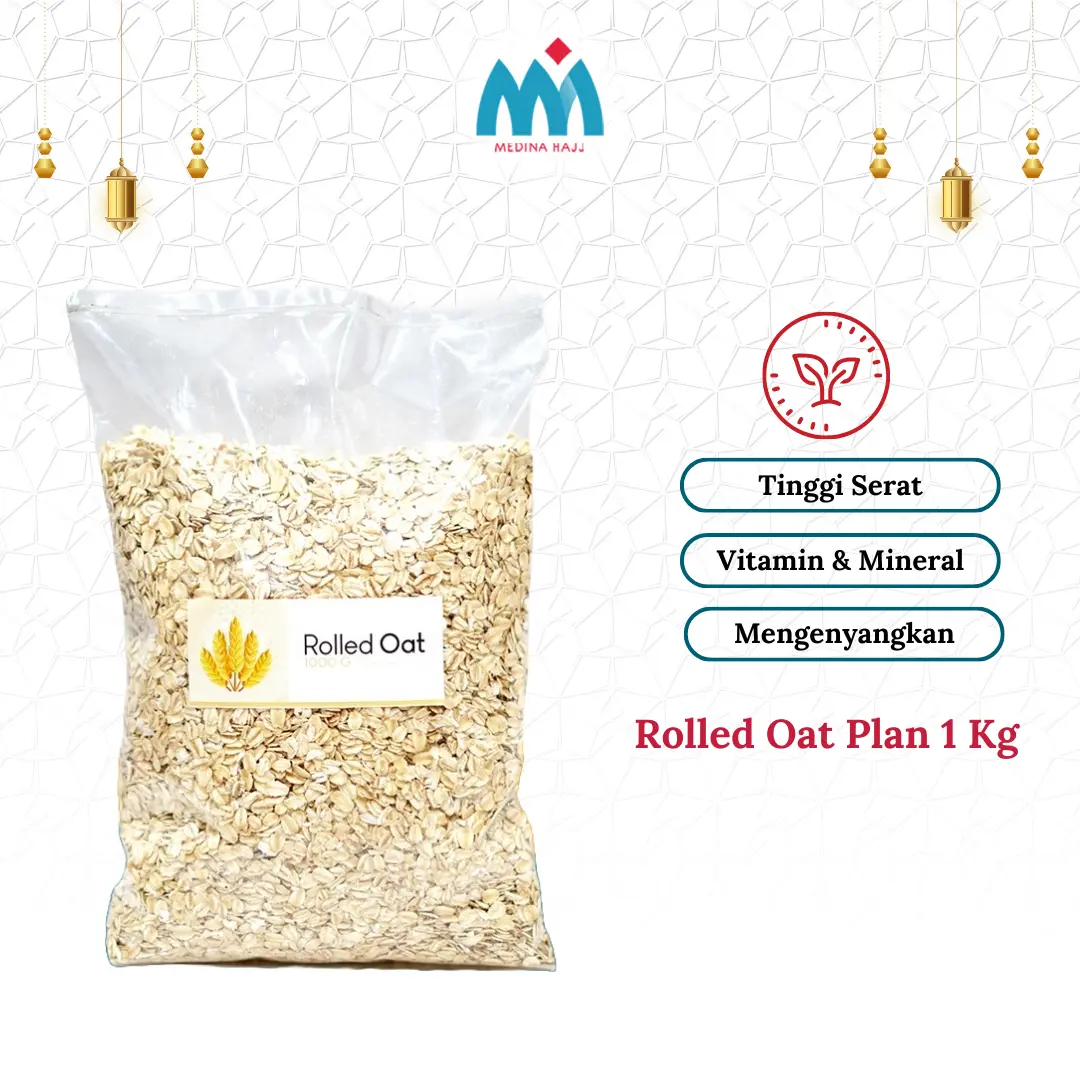 Rolled Oat 1 Kg - Oatmeal Sereal Gandum Utuh