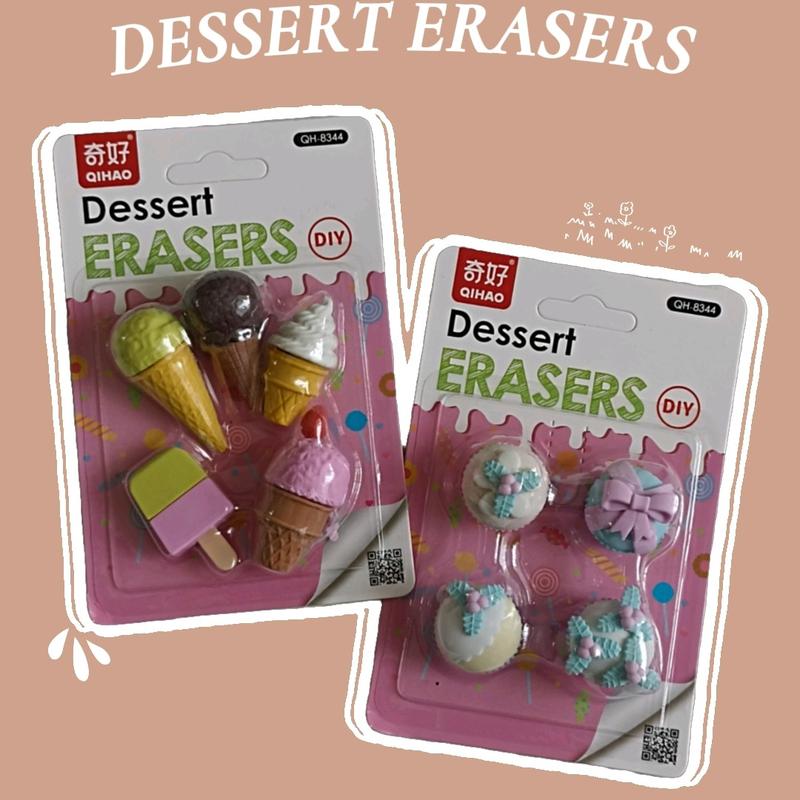 PENGHAPUS KARAKTER ICE CREAM CUPCAKES LUCU ANAK PEREMPUAN | Isi 4pcs 0