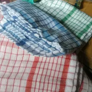 serbet dapur warna / lap dapur kain JUMBO 1 LUSIN UKURAN 60X60 CM bahan cotton tebal Putih Kotak