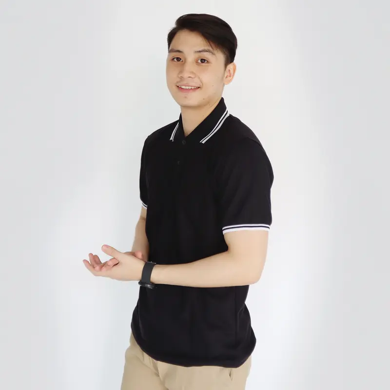 liso wear - Kaos Polo Pria Polos Krem Kerah Stripe Lis Seragam Kerah Katun Pique - Pendek - Baju Distro Casual 7