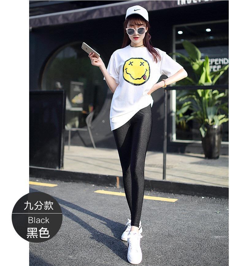Product Introduction of S-5XL Yoga Sport Pants Women Korean Style Black Slim Long High waisted Home Wear Plus Size Thin Ladies Stretch Elastic Waist Legging Big Size 9