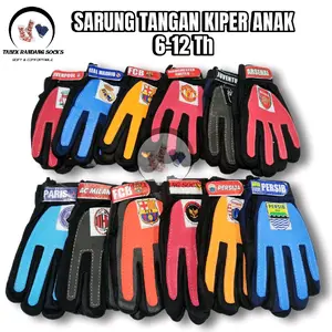 SARUNG TANGAN KIPER ANAK/sarung tangan bola anak 6-12Th/sarung tangan bola kiper anak 6–12 lengket
