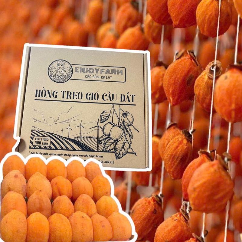  Hồng kem mochi Đà Lạt - Treo gió 15 ngày tuổi - Bảo quản ngăn đông ngay sau khi nhận hàng - dacsandalat - Food Ăn Vặt - kèm hộp đẹp trái hồng  phơi khô  Snack hồng treo gió  hằng du mục 