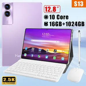 free wireless  keyboard s13 12.8" Tablet [16GB+1TB] | Pengalaman Pro Layaknya PC | 120Hz OLED Real Color FullView Display | Ultra-tipi