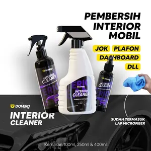 Dohero Interior Cleaner Pembersih Interior Mobil - All Purpose Untuk Jok Plafon Dashboard - Bonus Lap Microfiber