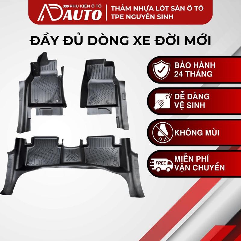 Thảm Lót Sàn Ô Tô TPE Tràn Viền Đầy Đủ Các Dòng Xe Đời Mới Thảm Lót Sàn Ô Tô AD AUTO Đúc Khuôn Nhựa TPE Chuẩn Form Không Mùi Cao Cấp An Toàn
