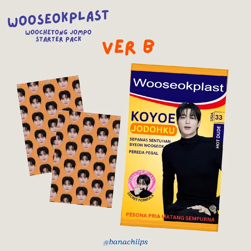 ReadyStock [Baca deskripsi] Wooseokplast byeon wooseok - woochetong jompo starterpack! koyo konser hotpack fanmeet jakarta freebies pc 2