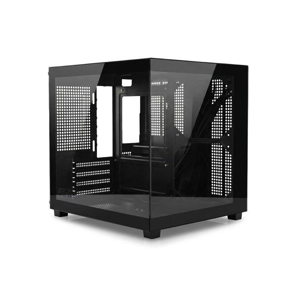 Võ Case Bể Cá Đen Mặt Kính Thiết Kế Độc Đáo Gắn Được 5 Quạt