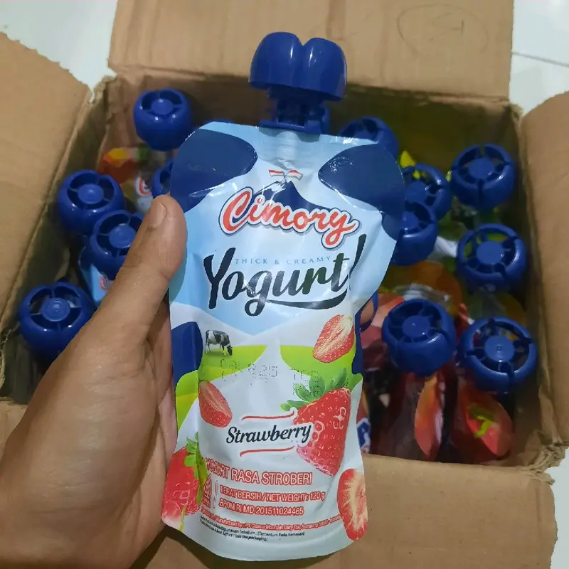 Cimory Yogurt Squeeze 120 gram Thick & Creamy (1PCS) Yoghurt Milk Blueberry Sugar Mangga Drink 1