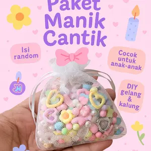 Manik Serok Pouch Tile Paket Manik Gelang DIY