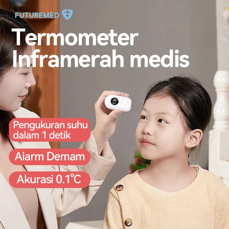 Futuremed Termometer Digital Infrared | Pengukur Suhu Tubuh Non-Contact | Termometer Dahi untuk Demam 0