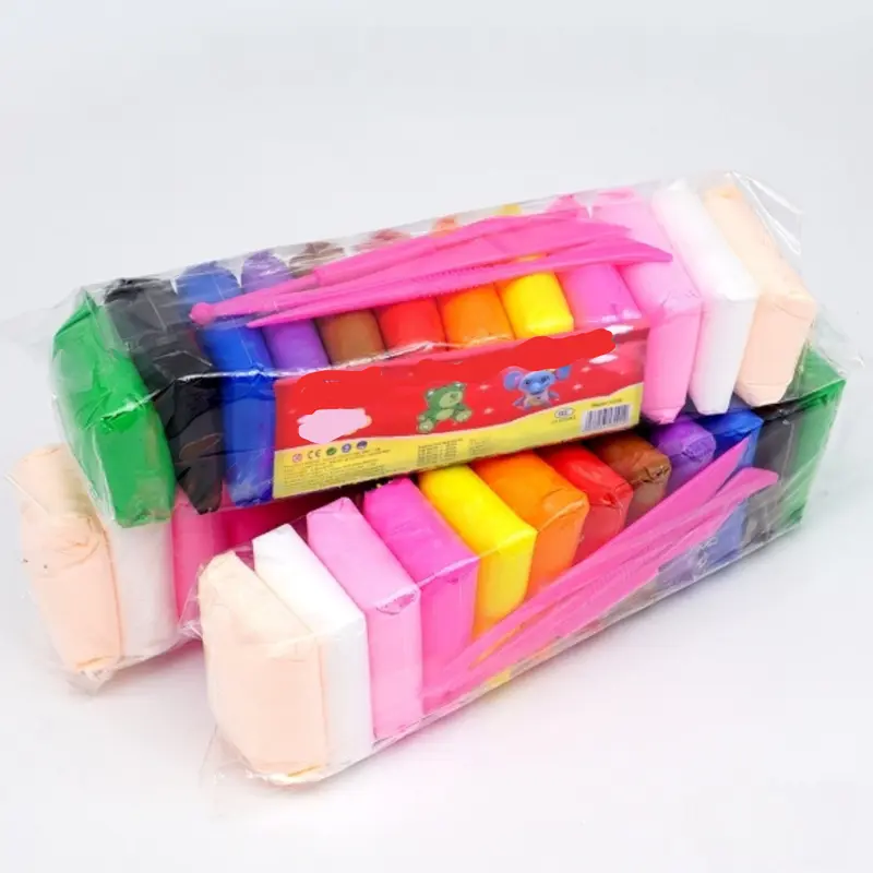 JS 1 PACK MAINAN POLYMER CLAY / SOFT CLAY 12 WARNA WARNI SUPERLIGHT CLAY Alat Anak Buah Toys KP 0