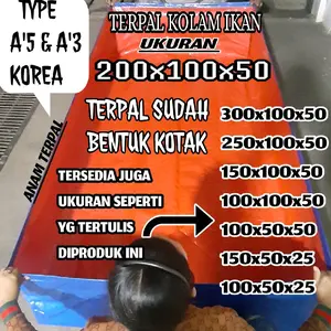 terpal kolam ikan tersedia bnyak ukuran type A5 A3 A12 dan A20