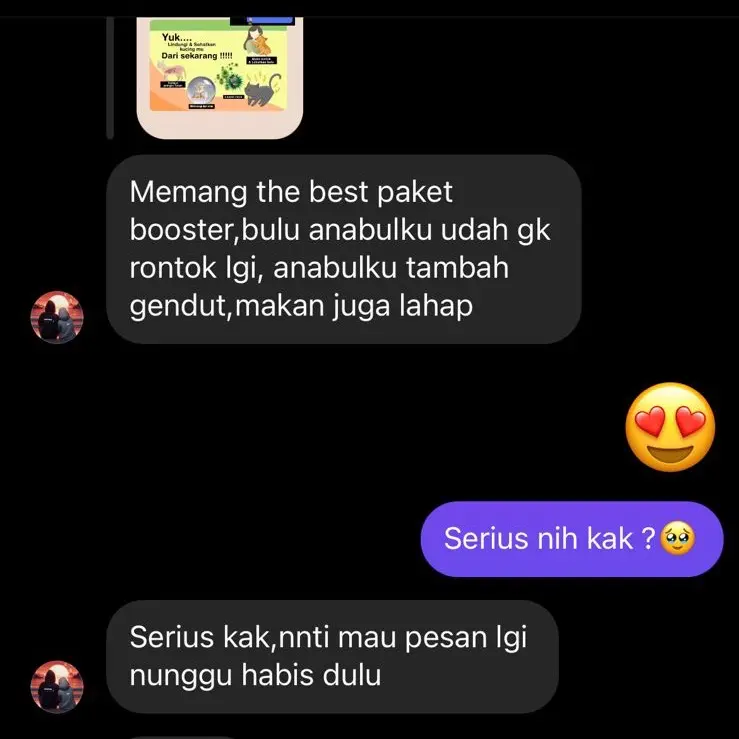 PAKET BOOSTER EMBULL ||Bulu super lebat || 90% atasi rontok || anabul sehat || kucing dan anjing || madu 6