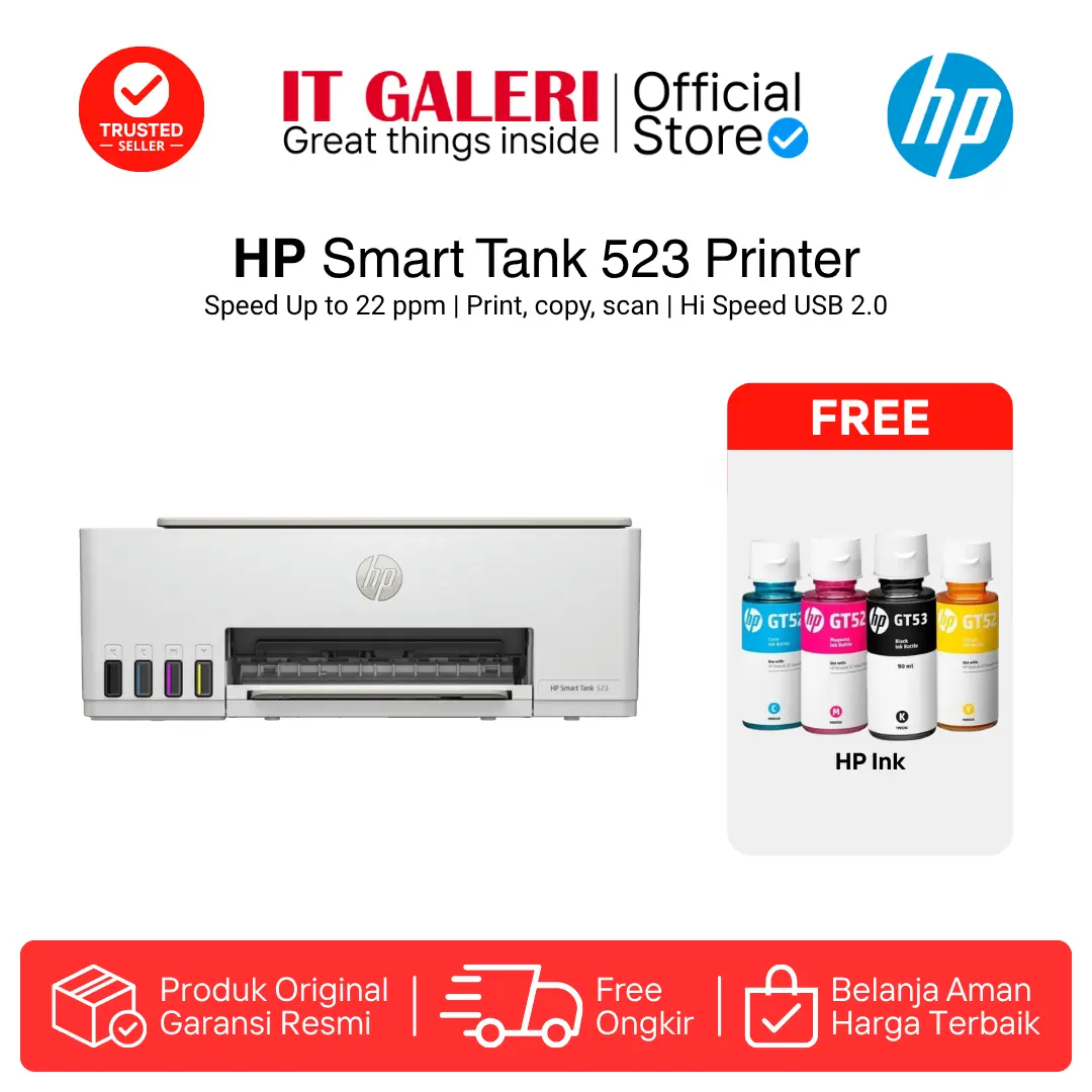 [TKDN] HP Smart Tank 523 All-in-One Printer