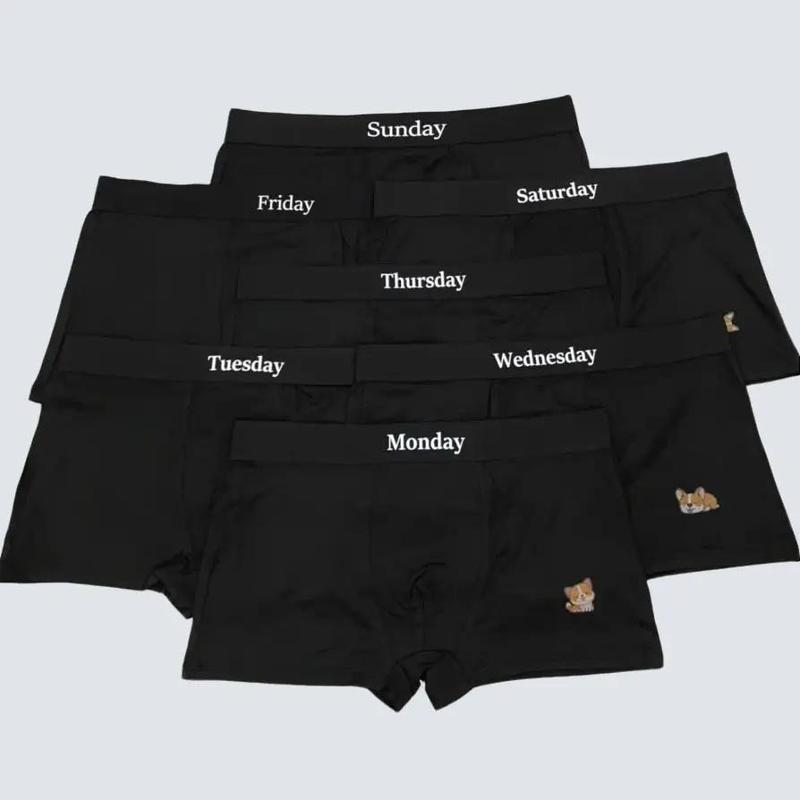  Combo 7 Quần Boxer Nam mặc đủ 1 tuần mẫu mới 2025 Quần Sịp Đùi Nam Full màu đen mix 7 ngày khác nhau thun lạnh cao cấp co dãn thoải mái cho nam boxer nam quần xì nam 