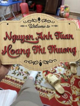 Product Review of (Siêu Rẻ) Bảng Tên Shop - Bảng Gỗ Khắc Tên - Khắc tên, thương hiệu shop - Theo yêu cầu from H**g 0