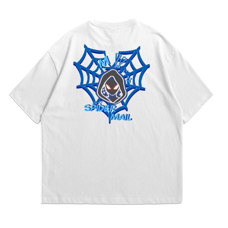 [Custom Boxy Version] Kaos Oversize  Boxy Custom Spider Couple Cotton Combed Unisex 1