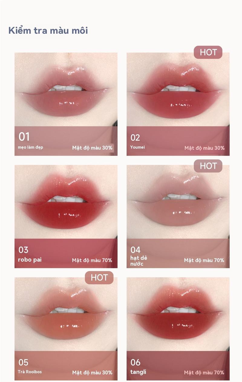 Product Introduction of Son Kem Hai Đầu AZTK, Gương, Dưỡng Ẩm, Nhung, Bùn Môi, Son Môi, Dán Đậu Quế, Son Bóng Học Sinh, Dành Cho Nam Và Nữ Trang Điểm Mỹ Phẩm Cosmetic Women 5