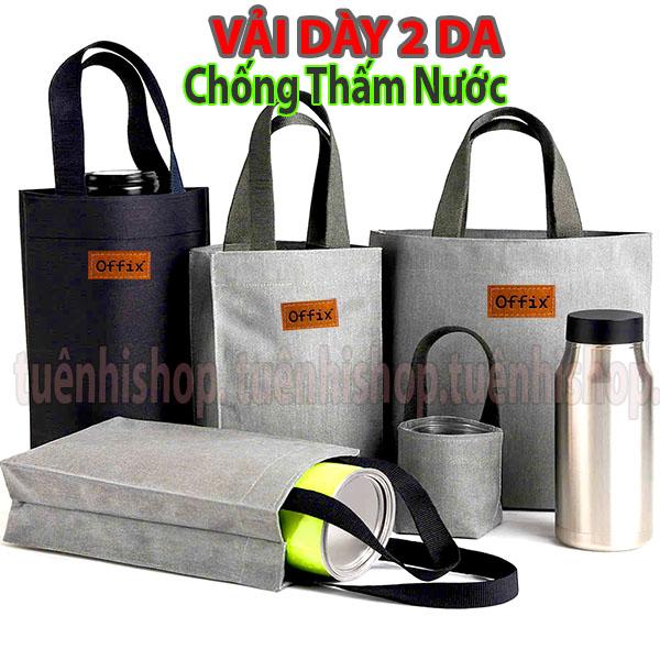 Túi Đựng Ly Bình Nước Giữ Nhiệt Vải Dày Nhiều Size Từ 300ml-3Lít Thiết Kế Quai Cầm Chắc Chắn Phù Hợp Nam Nữ