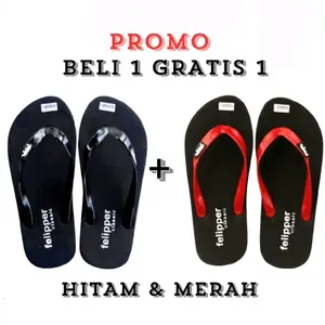 sandal jepit pria[beli 1 gratis 1] Sandal jepit pria filper anti-slip nyaman casual viral