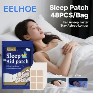 EELHOE Plester Tidur Mulut 48pcs - Atasi Insomnia, Susah Tidur, Cemas & Lelah Fisik | Bantu Tidur Nyenyak Alami-48pcs/cod