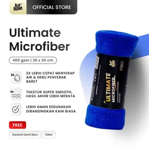Ultimate Microfiber 400 gsm | Kilap Premium - Kain Lap Microfiber Motor Mobil, Handuk Microfiber Poles 30x30, Mikrofiber, Perawatan Kendaraan Car