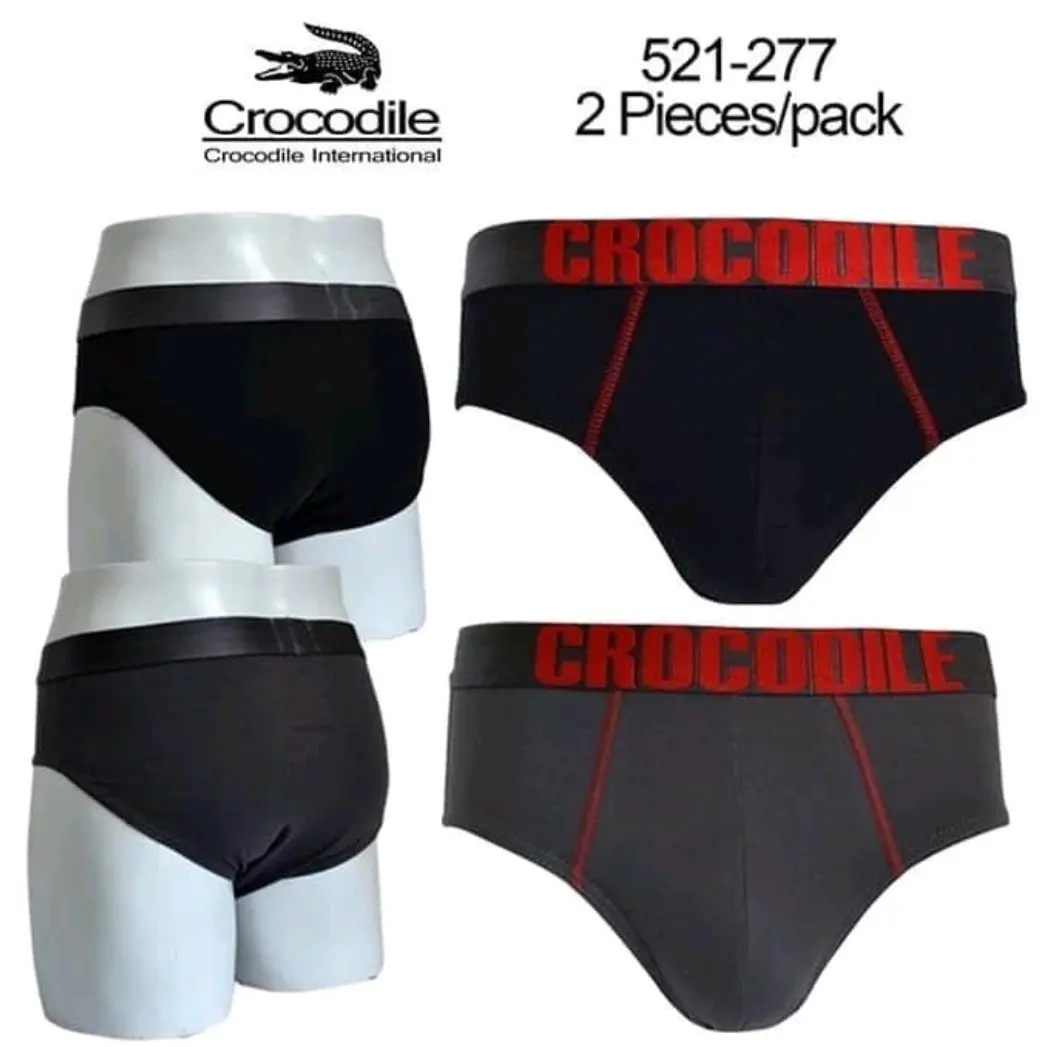 Celana Dalam Pria Crocodile 277 CD Cowok Croc 521-277 Men Underwear isi 2 pcs Dewasa Katun