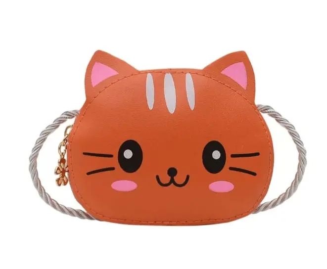 Tas Selempang Anak Lucu Motif Binatang kucing 4