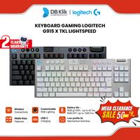 Gambar Keyboard Gaming Logitech G915 X TKL Lightspeed 2.4Ghz + Bluetooth - (Black Tactile 920-012726) (White Clicky 920-012738) - BLACK dari DBKlik Indonesia Kota Semarang 1 Tokopedia